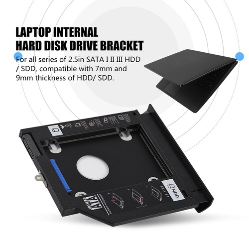 Laptop Internal Enclosure SATA3.0 HDD Hard Disk Drive CD-ROM Bracket For FY - Afbeelding 3 van 12