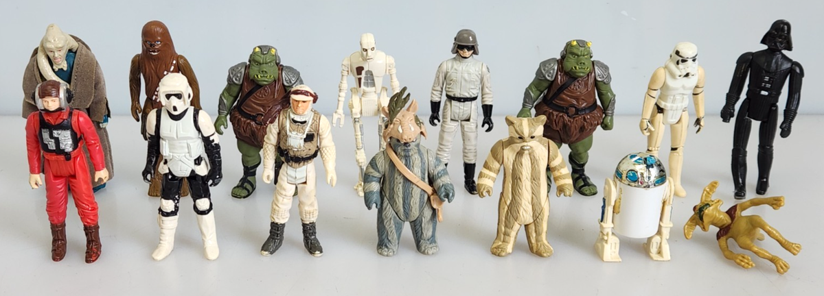 Lot of 15 Vtg Kenner Star Wars 1977-1984 Action Figures