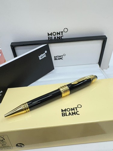 Bolígrafo Premium Montblanc Edición JFK Negro Dorado - Repuesto Negro - Imagen 2 de 5