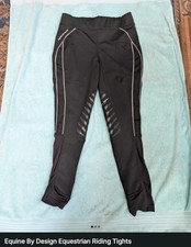 Equine by Design Women's Horse Riding Leggings Black Size 32