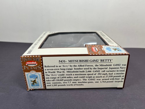 Postage Stamp Planes No 5431 MITSUBISHI G4M2 BETTY WWII Airplane Die-cast 1/100 - Picture 4 of 7