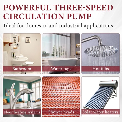 59896781 UPS15-55SUC 3-Speed Stainless Steel Circulator Pump w/IFC, Removable... - Bild 5 von 7