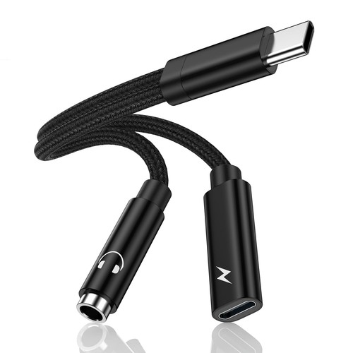 Samsung Galaxy S25 Headphone Adapter, 2 in 1 USB C to 3.5mm Aux Audio Jack wi... - Picture 1 of 7