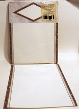 2 Paks Vintage Brochure Paper Trifold Faux Marble 28lb Stock 100 Sheets per Pak