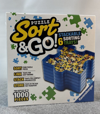 Ravensburger's Sort & Go! Jigsaw Puzzle Stackable Sorting Trays (NEW, SEALED)