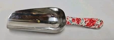 Pioneer Woman Kitchen Scoop Pink Floral Stainless Steel Cottage Granny GUC 