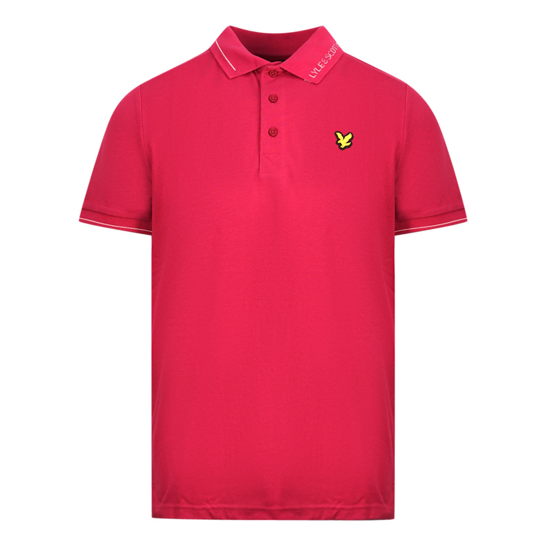 Рубашка поло с фирменным воротником Lyle & Scott Cranberry