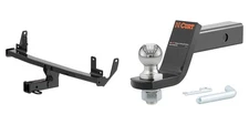 CURT Trailer Hitch Tow Kit 2in Receiver Class 3, Ball Mount, Pin & Clip - 13553