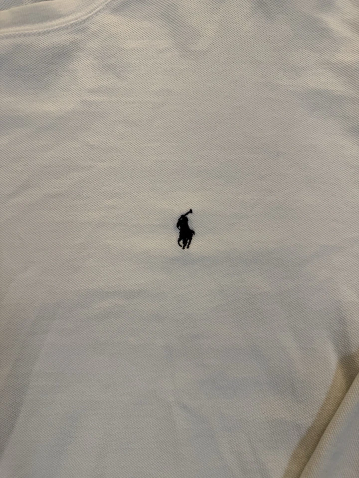 Vintage Polo Ralph Lauren Men’s Medium White Long Sleeve 100% Cotton Shirt - Image 2 of 4