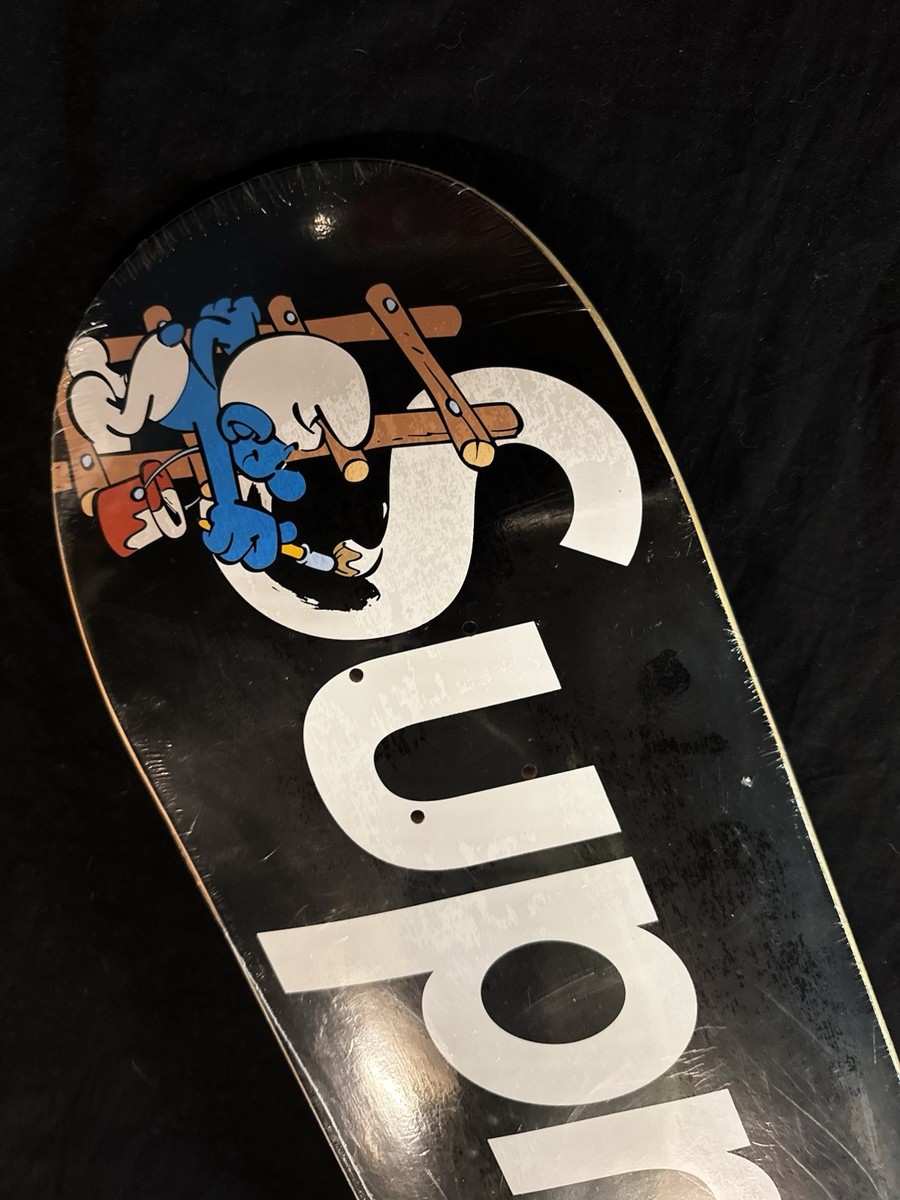 RARE The Smurfs Supreme Black Skateboard Deck In Shrink