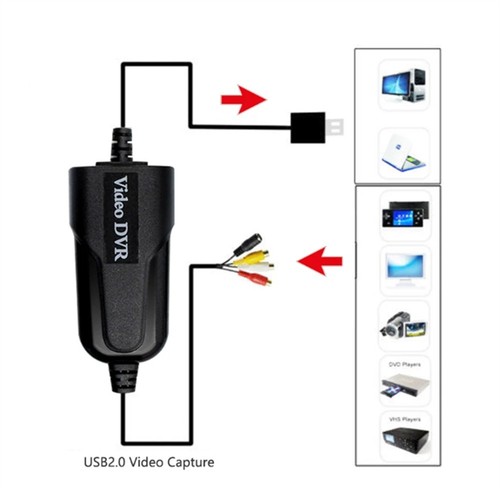 Carte d'enregistrement vidéo USB 2.0, AV, convertisseur numérique vers USB, Adapte7583 portable - Photo 6/7