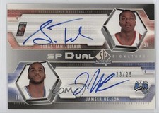 2004-05 SP Authentic /25 Sebastian Telfair Jameer Nelson #SP2-TN Rookie Auto RC
