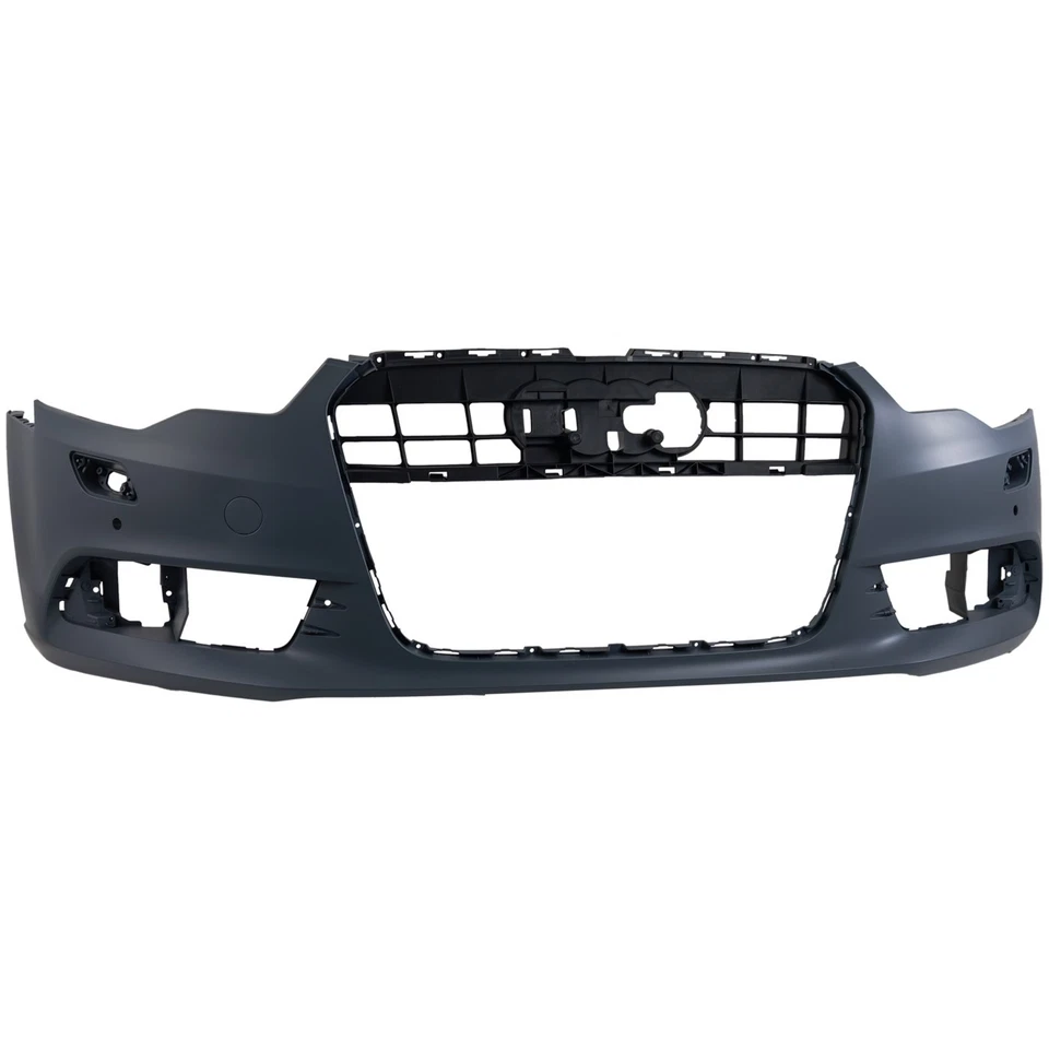 Front Bumper Cover For 2012-2015 Audi A6 Primed With Parking Aid Sensor Holes Foto 3 de 4