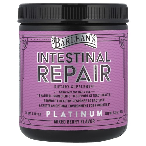 Barlean s Intestinal Repair Mixed Berry Flavor  6 35 oz 180 g Gluten-Free ,
