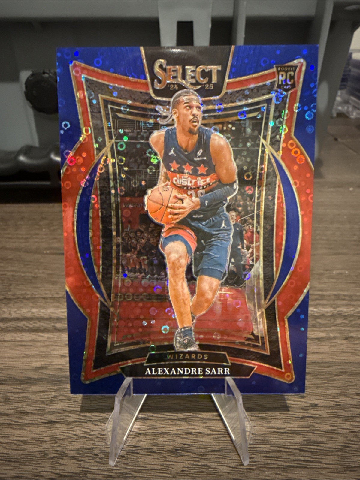 2024-25 Panini Select H2 Alexandre Sarr Blue Disco /25 Rookie Concourse #73