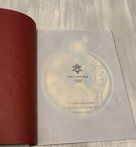 2002 Salt Lake City Winter Olympics Closing Ceremony Booklet Program - Picture 3 of 3