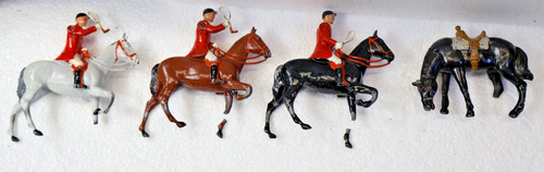 Vtg British Men Riding on a Horse Metal Toy Proprietors Britains LTD Copyright - Picture 21 of 21