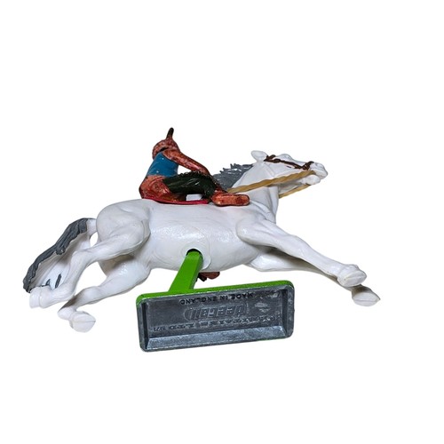 Vintage Britains Deetail Spielzeugsoldaten Indianer Indianer auf Pferden montiert - Bild 10 von 15