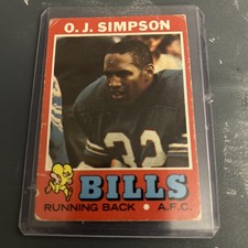1971 Topps Set-Break #260 O.J. Simpson