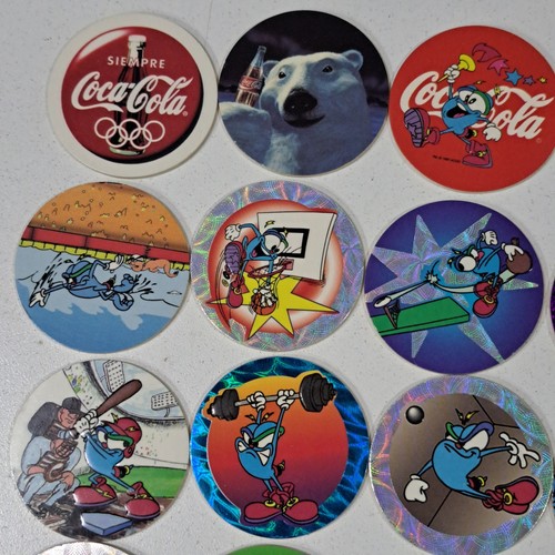 Coca Cola Pogs Atlanta 1996 Juego Completo Argentina Promo - Imagen 2 de 6