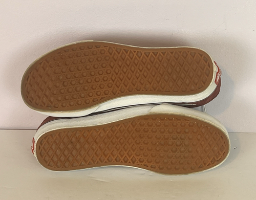 Vans Low Top Sneakers Shoes Womens 8.5 Men 7 Maroon Burgundy Skater Sk8 Retro - Picture 5 of 9