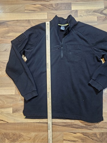 5.11 Tactical Men’s XL Black Quarter Zip Fleece Pullover Utility Sweatshirt - Bild 6 von 8