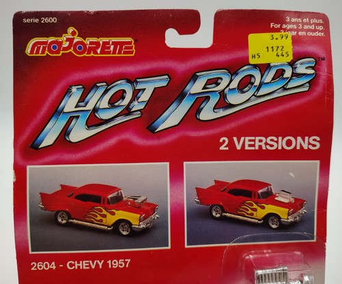 1957 CHEVY Majorette Hot Rods #2604 Green Diecast Metal 6” - 2 Styles In One - Picture 2 of 9