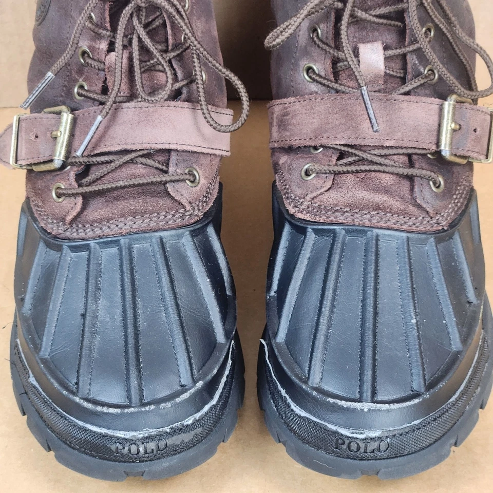 Polo Ralph Lauren Oslo Botas Impermeáveis Masculinas Camurça/Borracha Tam 5.5 (UE 38) EXCELENTE ESTADO - Imagem 4 de 4