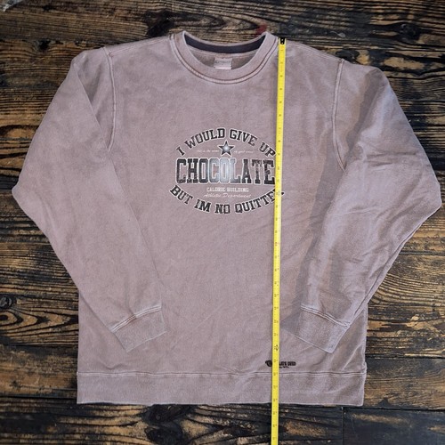 Vintage Crazy Shirts Hawaii Chocolate Dyed Herren Sweatshirt Braun Gr. L 100% Baumwolle - Bild 5 von 7