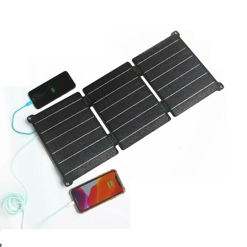 Solar Folding Charger Panel Outdoor Power Bank Support Fast Charging Off Grid - Picture 4 of 8