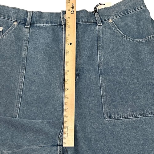 Forever 21 Womens Shorts 20 Blue Denim Cargo Style Elastic Waist Pockets - Picture 15 of 18