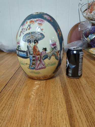 Vintage Royal Satsuma 11" Porcelain Hand-Painted Vase Geiser Girls - Bild 7 von 7