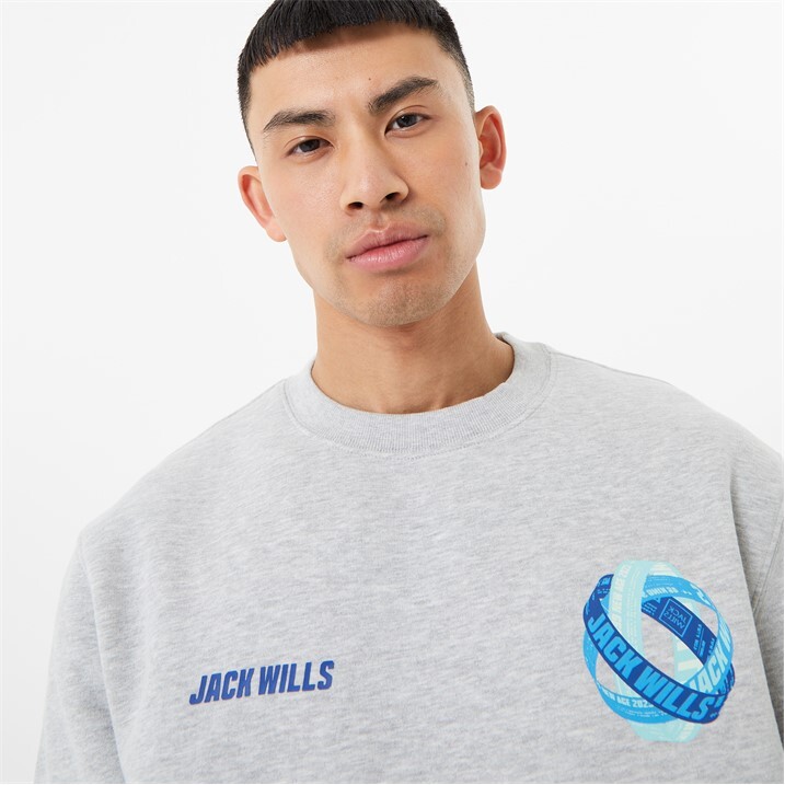 Jack Wills Mens Ticket Graphic Crew Sweater eBay