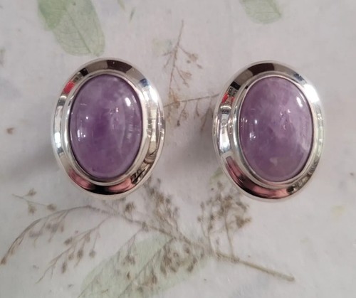 🌾Joseph Esposito ~ Ohrringe Sterlingsilber & lila Amethyst ~ ESPO signiert ~ Versand - Bild 3 von 10