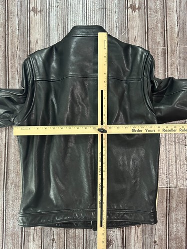 DSQUARED2 Kiodo pelle bovina calf Jacket color Black & white sz IT 48 - Picture 7 of 8