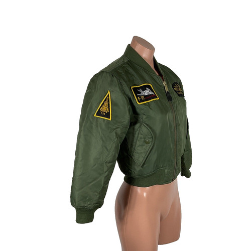 Rothco Ultra Force Flight Jacket Patches Fighter Pilot Boys Green sz M - Picture 5 of 11
