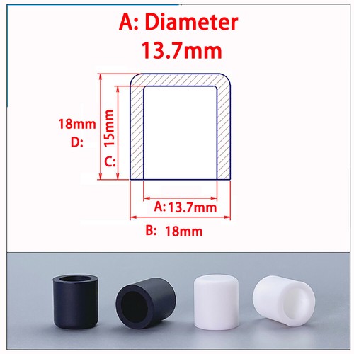 Tapón de goma de silicona tapa de extremo tapón para tubo tubo poste varilla manguera - Imagen 28 de 69