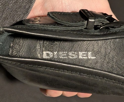 Diesel Women's Black Leather Suede Pumps Size EU 40 - US 9.5 - Picture 17 of 19