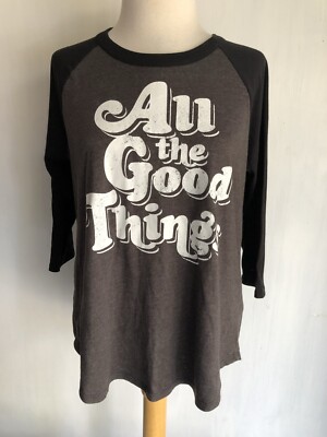 ALL THE GOOD THINGS Official Women's Chaser Raglan 3/4'' Tee T-Shirt Size Small