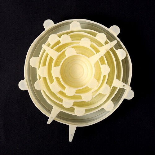 6PCS/Set Silicone Stretch Lids Food Wrap Bowl Pot Lids fresh keeping Cover - Picture 12 of 24