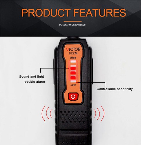 A● VICTOR VC822M Mini Gas Analyzer Combustible gas detector port flammable gas L - Imagen 7 de 7