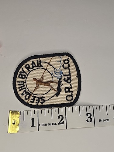 Vintage Unused Railroad Patch OR&L Co Seeoahu By Rail - Picture 3 of 3