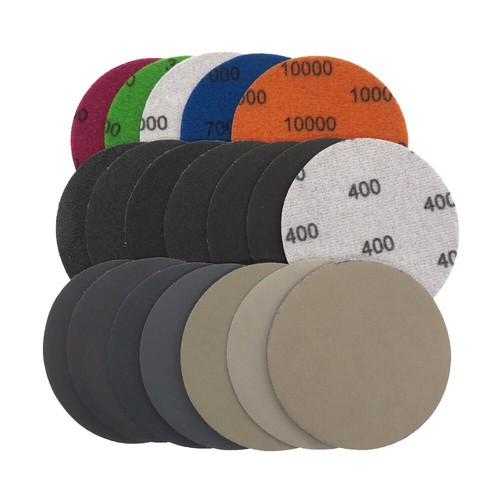 3 Zoll 75mm Nassschleifpapier P60 - P10000 Klett-Schleifscheiben Pads / Tablett - Picture 3 of 37