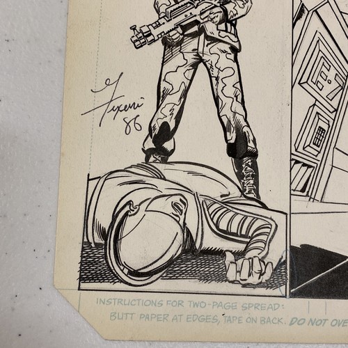 1980s JONAH HEX #6 Original Comic Art MARK TEXEIRA "All Out Battle Page" DC 1985 - Picture 3 of 6