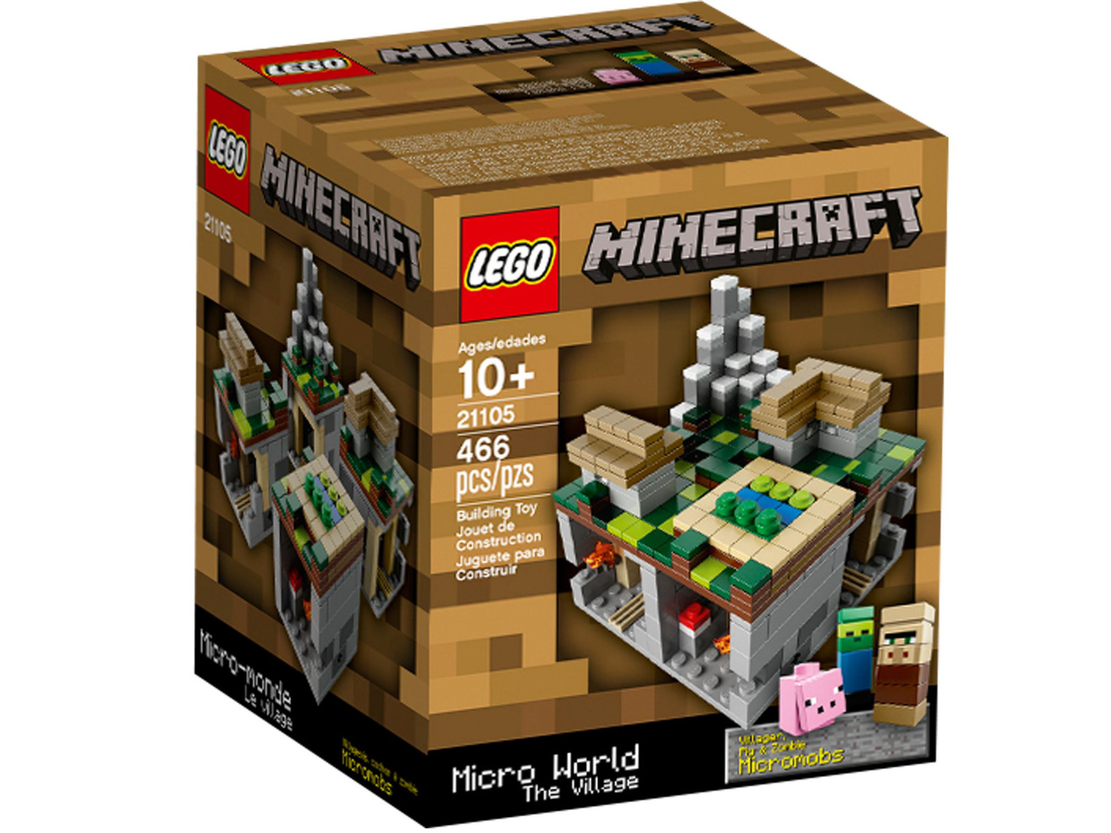 LEGO 21105 Minecraft Micro World - The Village - Ideas Cuusoo Dorf Steve Creeper LEGO 21105 Minecraft Micro World - The Village - Ideas Cuusoo Dorf Steve Creeper