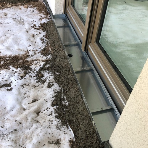 Entwässerungsrinne 1000x160x50-70mm verzinkt Bodenrinne Fassadenrinne Hofablauf - Bild 8 von 16