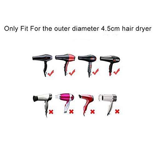 2Pcs 4.5cm Diameter Black Plastic Professional Salon Hair Dryer Nozzle Replac... - Picture 3 of 7
