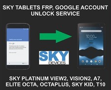 Sky Tablet Unlock, Go, Sky Vision 2, Pad 10, Pad 8, MaxView, Kid Pro, Octa