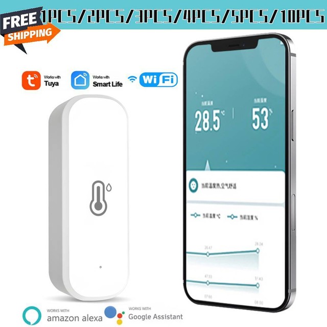 Tuya Smart WIFI Temperature Humidity Sensor Monitor for Alexa Google UK Tuya Smart WIFI Temperature Humidity Sensor Monitor for Alexa Google UK