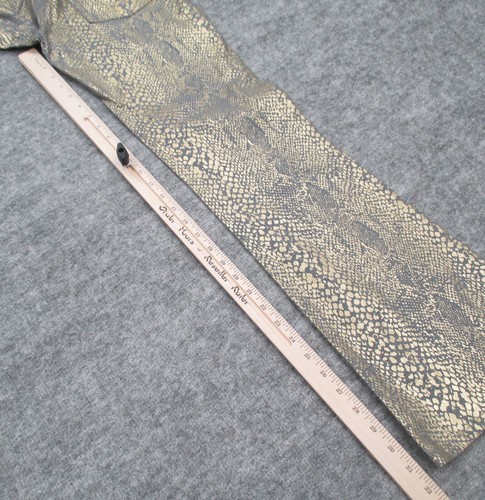 Paris Blues Jeans Womans Size 5 Stretch Gold Snake Print Vintage Made in US Y2K - Picture 17 of 20